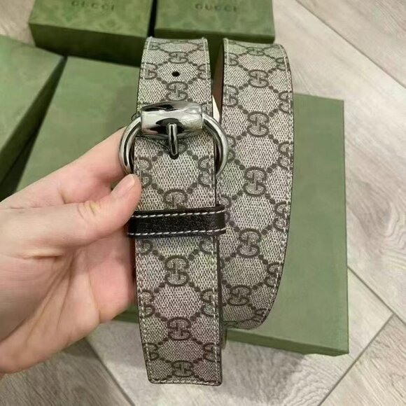 NWOT Authentic GUCCI buckle leather belt - Picture 1 of 4